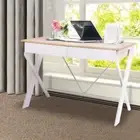 Computer Desk With Drawer Office Computer Study Table Metal Frame Workstation