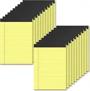 20 Pack Legal Pads 8.5 x 11.75 Narrow Ruled Note Pads for Office Notes, 30 Sheets Perforated Yellow Note Pads 8.5 x 11.75" Pad of Paper Writing Pads 30 Sheets/60 Pages Lined Paper for Office School