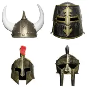 Kids Helmet Armor Cosplay Battle Costume Roman Centurion Vikings Templar Knight