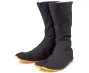 (27.0 JP / 9 US Men) - Rikio Fighter Shimebuto Black Jikatabi (Wide Calf Outdoor Tabi)