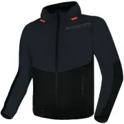 Daybreaker Grey Black Motorcycle Zip Hoodie