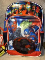 Marvel Universe Avengers Boy's 17" Backpack, Blue