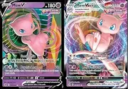 Mew V & Vmax Card Set - Fusion Strike 113/264 & 114/264 - Pokemon Ultra Rare Card Lot