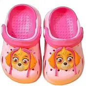[eplusm] Paw Patrol Skye Pink Clogs for Girls Slippers Children's Sandals Mules Slippers Garden Shoes Non-Slip Beach Shoes Size 22-31
