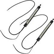2pcs Motorcycle Strip Light Led Motorbike Front Motorcycle Led Strip Turn Signals Turn Signal Pvc Black