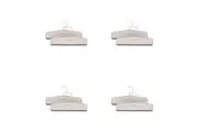 4x 2pc Joseph Joseph Orderly Trouser & Skirt Wardrobe Hanger Organiser Ecru