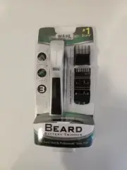 Wahl Beard Trimmer w/4 Guards ,Mustache Comb , Blade Oil , Cleaning Brush New