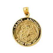 14K Gold Saint Anthony Charm