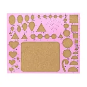 8x7" Paper Quilling Template Board Strips Mould Crimper Art Craft Tool, Pink