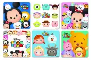 25 Tsum Tsum Stickers, 2.5" x 2.5" Each