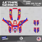 Graphics Kit for DRR DRX50 DRX70 DRX90 Lethal Series - Red Blue