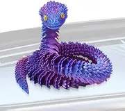 3D Printed Snake | Articulated Fidget Toys - Collectible 3D Snake Figurine Toy 2.5 Ft Long for Birthday Easter Desk Decoration