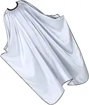 BESTYASH 1PC Large Hair Cutting Cape for Salon and Barber Shop Use Silver Hairdressing Apron for Easy Cleaning and Client Protection