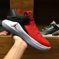 在飛比找Yahoo!奇摩拍賣優惠-AIR JORDAN 32 XXXII LOW 黑白紅 運動