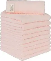 [Amazon.co.jp Limited] Towel Laboratory #006 Hand Towels, Light Pink, Cherry Blossom, Set of 10, Thin, Quick Drying, Fast Absorption, Durable, 100% Cotton, Japan Technology