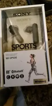 NEW Sony In-Ear Headphones black WI-SP500/ Sports Fitness Wireless Bluetooth