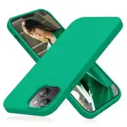 Shockproof Designed for iPhone 13 Case, Liquid Silicone Phone Emerald Green