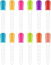 YOSADIER Silicone Dropper Bulb Tips 5ml Liquid Transfer Pipettes for Medications Cosmetics and Watering Plants