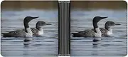 [QSKDLAC] Leather Wallet Slim Durable Credit Card Holder Personalized Loon Birds Printing Wallet For Men & Women Perfect For Work Travel, style, One size, Foldable Pu Wallet, Style, One size, Foldable