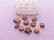 Cookies Silicone Mould for Polymer clay | Biscuits Crackers Wafers Scones