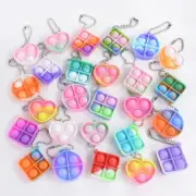 20pcs Mini Pop Keychain Toddler Sensory Fidget Toys Kids Birthday Party Favors