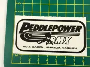 old school bmx decals stickers peddlepower BMX black on clear