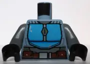 Lego Star Wars Sand Blue Torso Armor Dark Azure Plates Dark Brown Belt