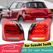 LED Tail Light Assembly For Suzuki Swift 2017-2023 Rear Brake With Turn Red Lens (for: Suzuki)