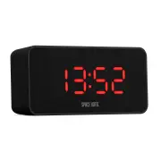 Newgate Space Hotel Hypertron Alarm Clock Black Case - Black Lens - Red Led