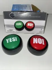 ⚡Yes No Buzzer Buttons with 10 sayings Dashing Gifts Game/Party Night VGC