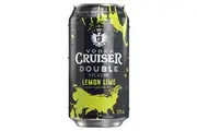 Vodka Cruiser Double Lemon Lime, Refreshing Flavoured Pre-Mixed Vodka Drink, 6.8% ABV, 375mL (Case of 24 Cans)