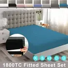 1800TC Soft Fitted Sheet Sets Super King/King/Queen/Double/K Single/Single Bed