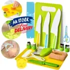 Safe Knivs Set Kitchen Tools Perfect for Picnics Real-Toddler Kids Montessori