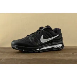 專櫃正品NIKE AIR MAX 2017 849559-001 氣墊鞋 黑色 白勾 編織 網面