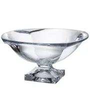 Barski Crystal Centerpiece Footed Bowl