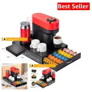 Stylish Metal Coffee Pod Drawer for Vertuo Capsules - Preassembled Convenience