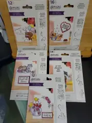 Crafters Companion Character over the Edge Stamps and die Set Of 5