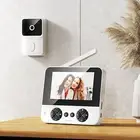 4.3" IPS Video Doorbell Ring Smart Security Camera Intercom 2.4G Night Vision