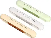Angoily 3Pcs Needle Threader Seam Ripper in Grey Compact Sewing Tools for Easy Threading Unthreading Buttonhole Opening