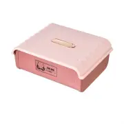 Storage Holder Superimposable with Lid Storage Basket Wardrobe Organizer Plastic