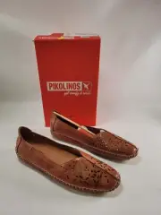Pikolinos Jerez Brandy Slipper Leather Loafers Womens Size EU 41 US 10