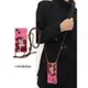iphone14promax斜挎手機殼卡通美人魚適用蘋果13手機套粉色12pro硅膠全包11棕色掛繩可調節xsmax防摔8p少女