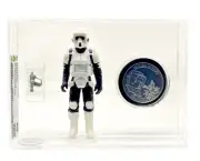 1985 Vintage Star Wars Biker Scout Collector’s Coin POTF CAS Graded 85/80