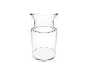 Belle Toby Glass Flower Vase Round Small 23cm Plant Holder Tabletop Decor Clear