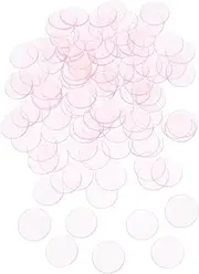 COSMEVIVI 100pcs Bingo Counting Chips Plastic Game Markers for Bingo Games Counting Sorting Activities Half Transparent