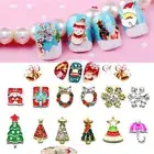 Snowflake Snowman Christmas Nail Art Decoration Manicure Decor Alloy Metal