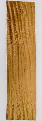 Satinwood Veneer, 5.5”W x 23.75”L. Raw No Backing. Bees Wing Figured 1/42 Thick