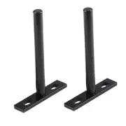 2 Pcs Floating Shelf Bracket White Laminate Convenient Practical