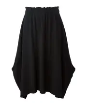 Elastic waist skirt S,XS BLACK