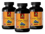 Grape Seed Extract 150mg. Most Powerful Antioxidant (3 Bottles, 90 Capsules)